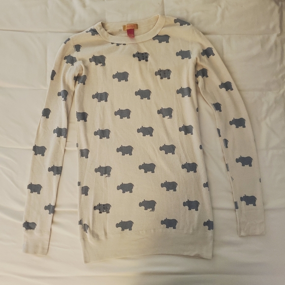 Primp Retro Yellow Hippos Thermal P XS - Picture 1 of 4